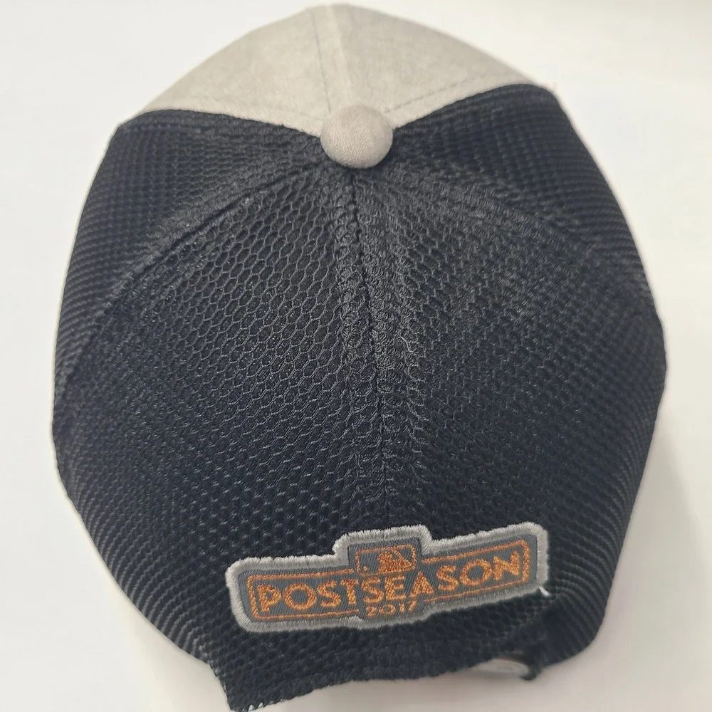 Houston Astros Hat Snapback New Era 9Forty Gray Black MLB 2017 Postseason Men‎